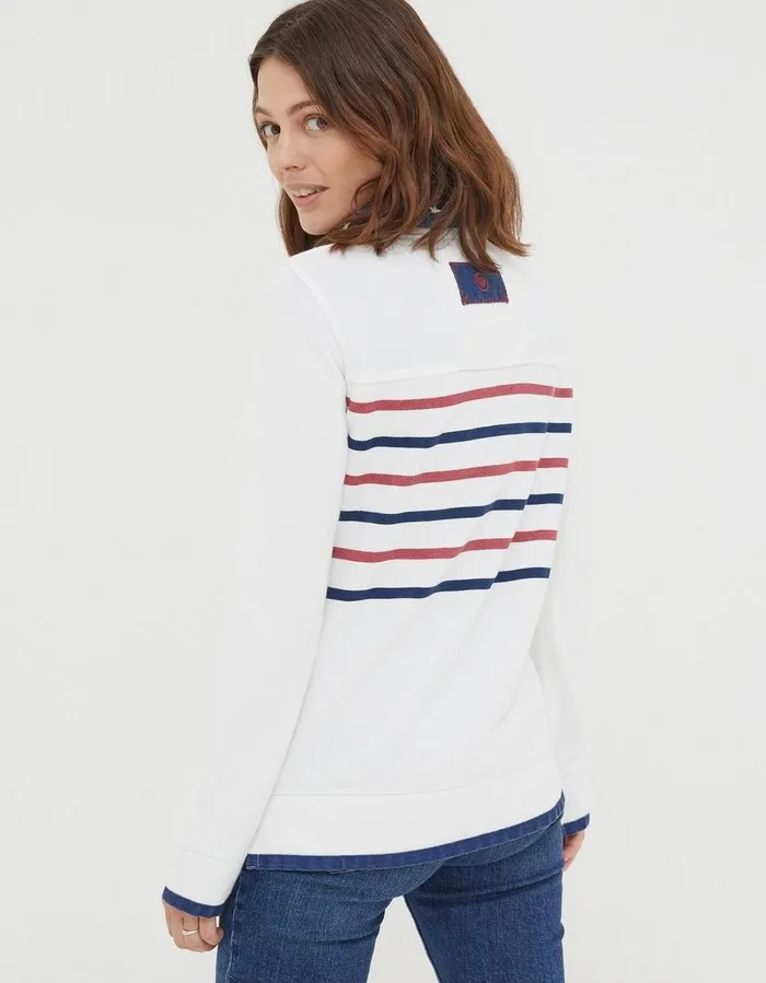 USA Airlie Sweatshirt Ecru Women FatFace Sweatshirts and Hoodies