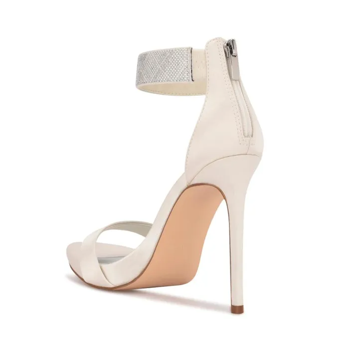 Utell Ankle Strap Heeled Sandals Ivory Women Nine West Sandals