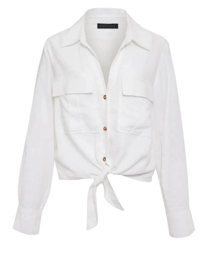Utility Pocket Shirt White Women Sanctuary Clothing Tees and Tops