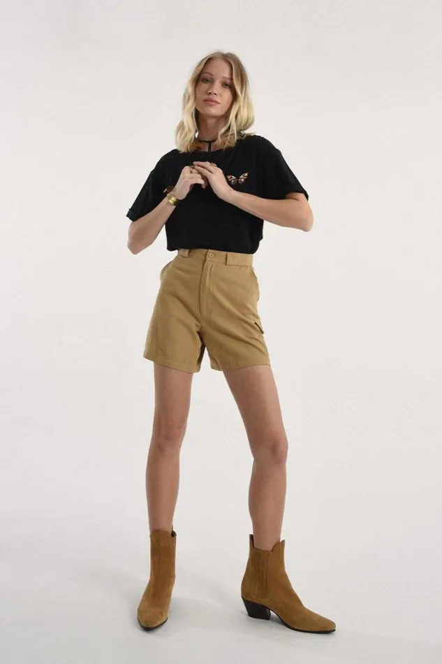 Utility Short DARK BEIGE Women Molly Bracken Shorts