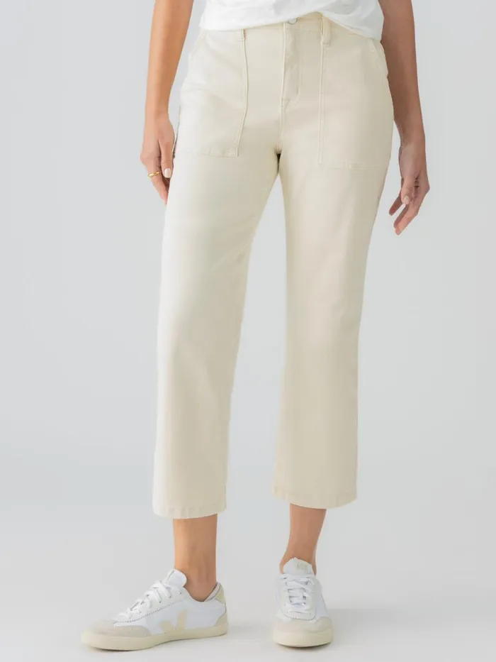 Vacation Crop High Rise Pant Birch Women Sanctuary Clothing Pants