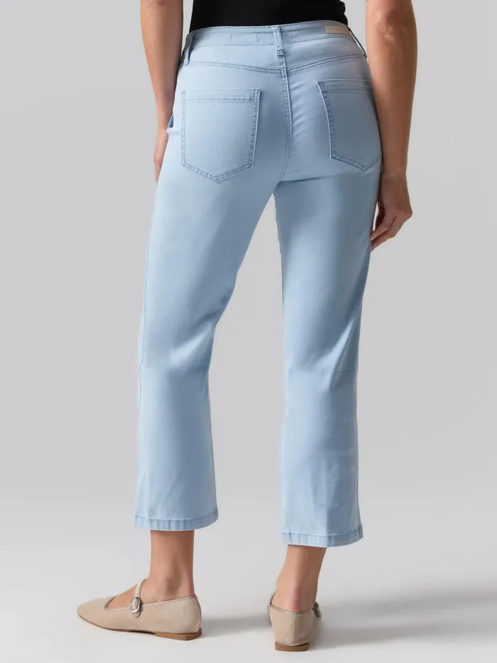 Vacation Crop High Rise Pant Ultra Pale Women Sanctuary Clothing Denim