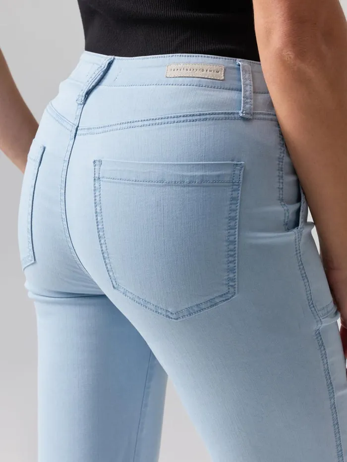 Vacation Crop High Rise Pant Ultra Pale Women Sanctuary Clothing Denim
