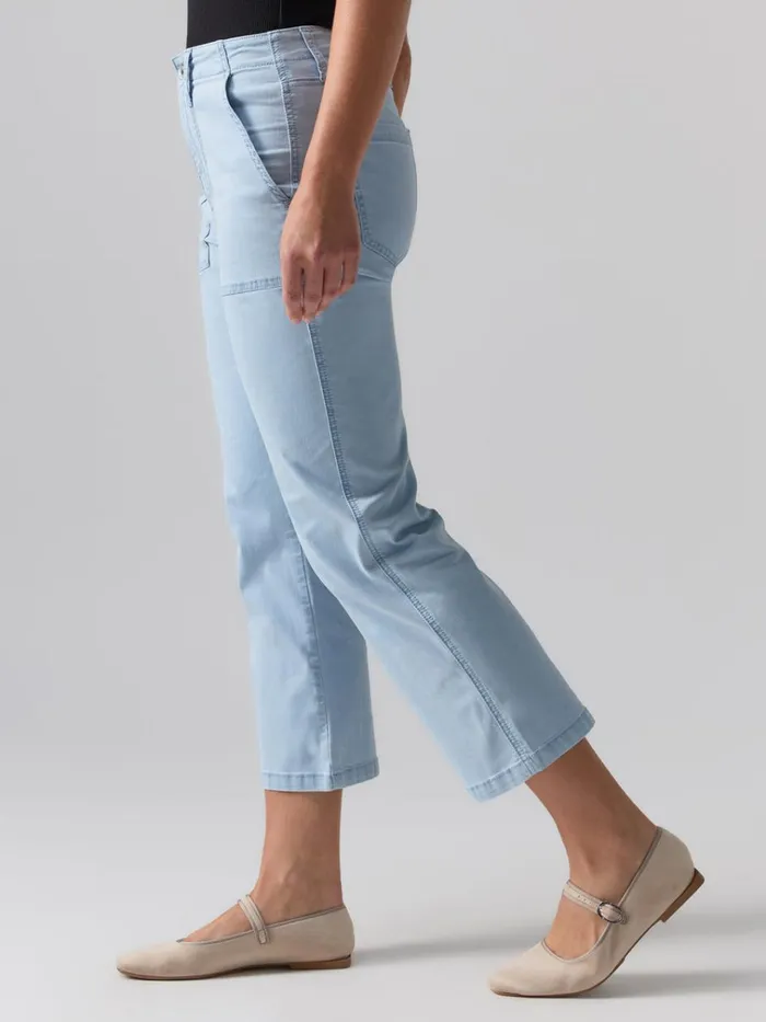 Vacation Crop High Rise Pant Ultra Pale Women Sanctuary Clothing Denim