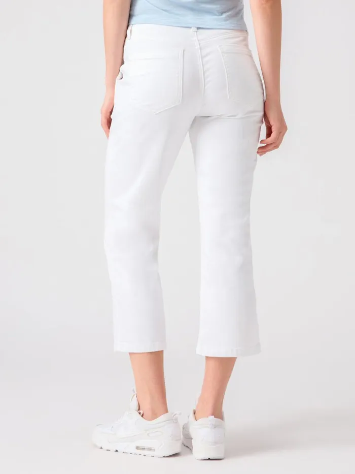 Vacation Crop High Rise Pant White Women Sanctuary Clothing Pants
