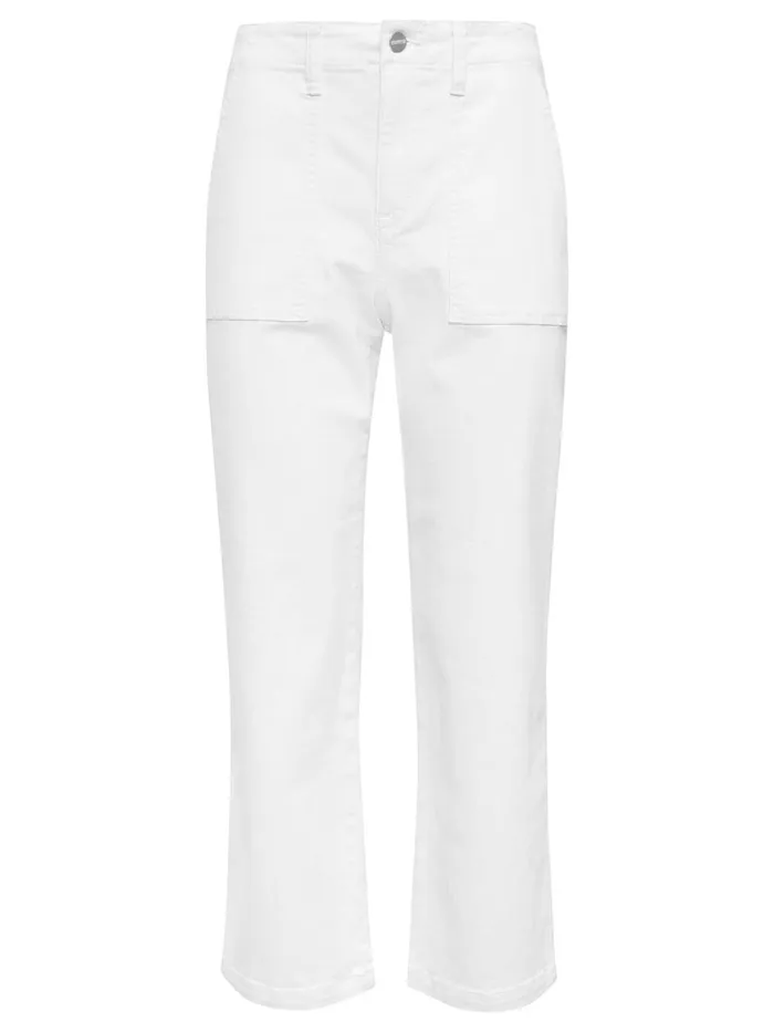 Vacation Crop High Rise Pant White Women Sanctuary Clothing Pants