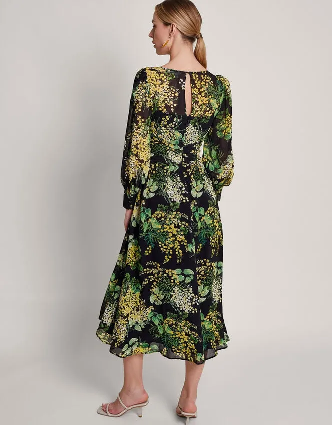 Valeria Print Dress Black Women Monsoon Occasionwear
