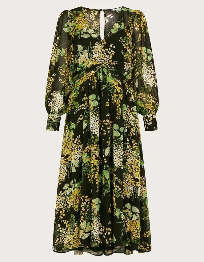 Valeria Print Dress Black Women Monsoon Occasionwear