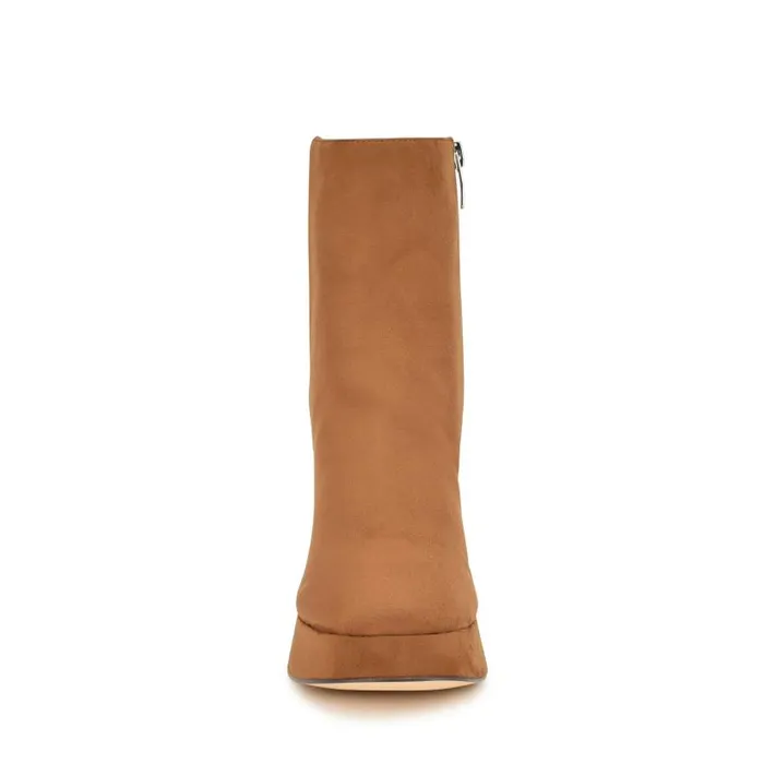 Velo Dress Booties Medium Brown Women Nine West Boots and Booties