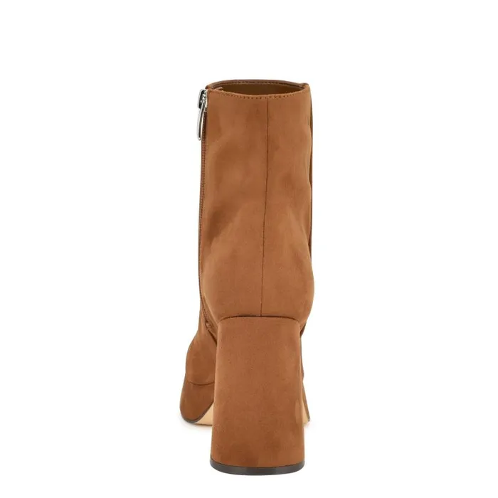 Velo Dress Booties Medium Brown Women Nine West Boots and Booties