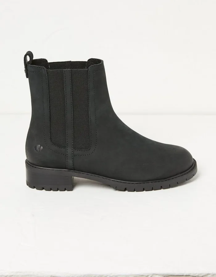 Verity High Ankle Chelsea Boot Black Women FatFace Boots