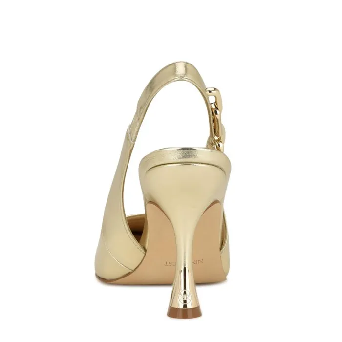 Veroni Slingback Pumps Gold Women Nine West Heels