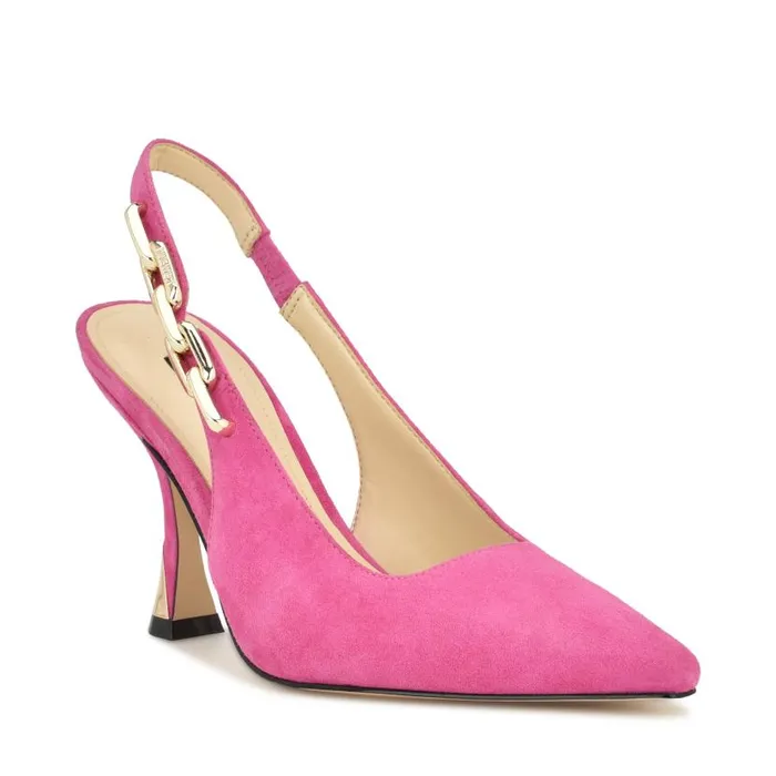 Veroni Slingback Pumps Medium Pink Women Nine West Heels