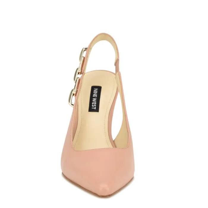 Veroni Slingback Pumps Natural Leather Women Nine West Heels