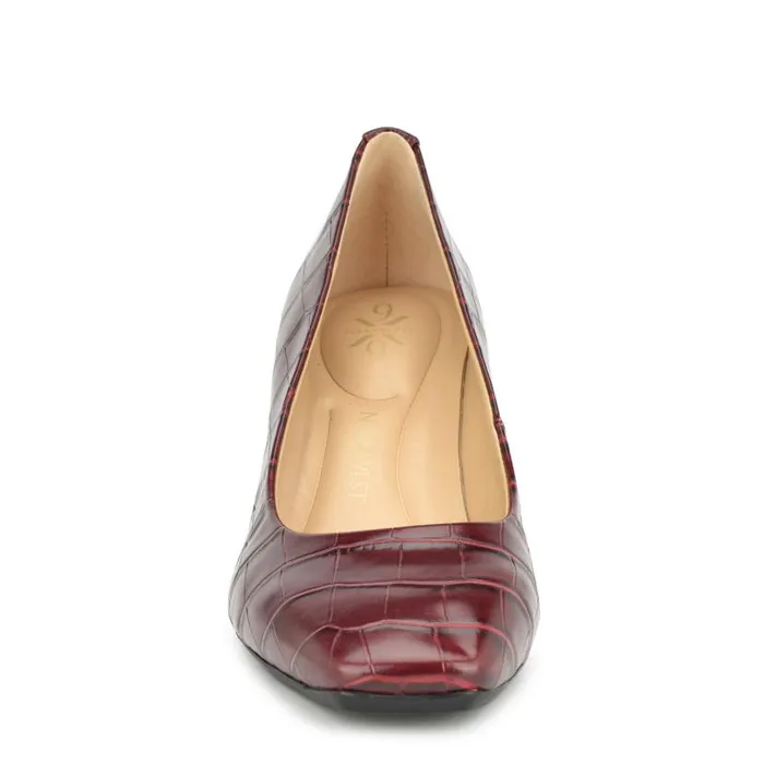 Vibe 92159 Block Heel Pumps Dark Red Women Nine West Heels