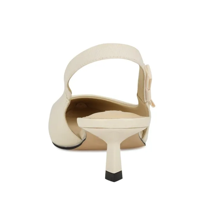 Viki Pointy Toe Slingbacks Ivory Women Nine West Heels