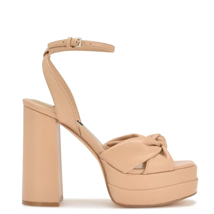 Vivid Platform Sandals Warm Blush Women Nine West Heels