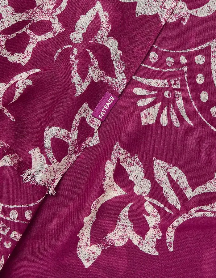 Wallpaper Floral Scarf Plum Women FatFace Scarves