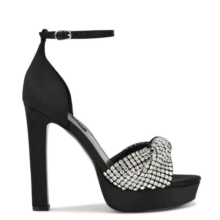 Wary Dress Sandals Black Women Nine West Sandals