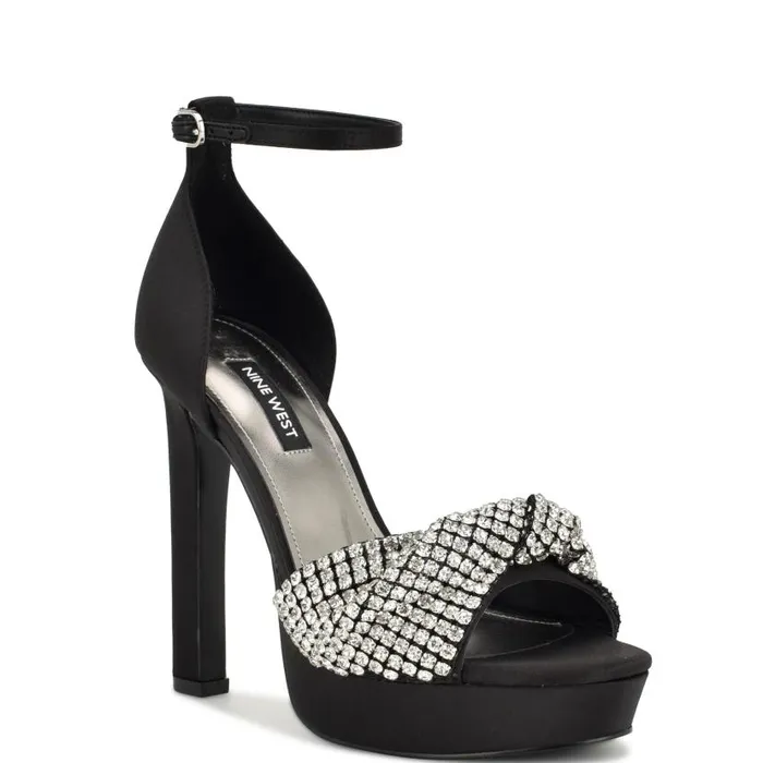 Wary Dress Sandals Black Women Nine West Sandals