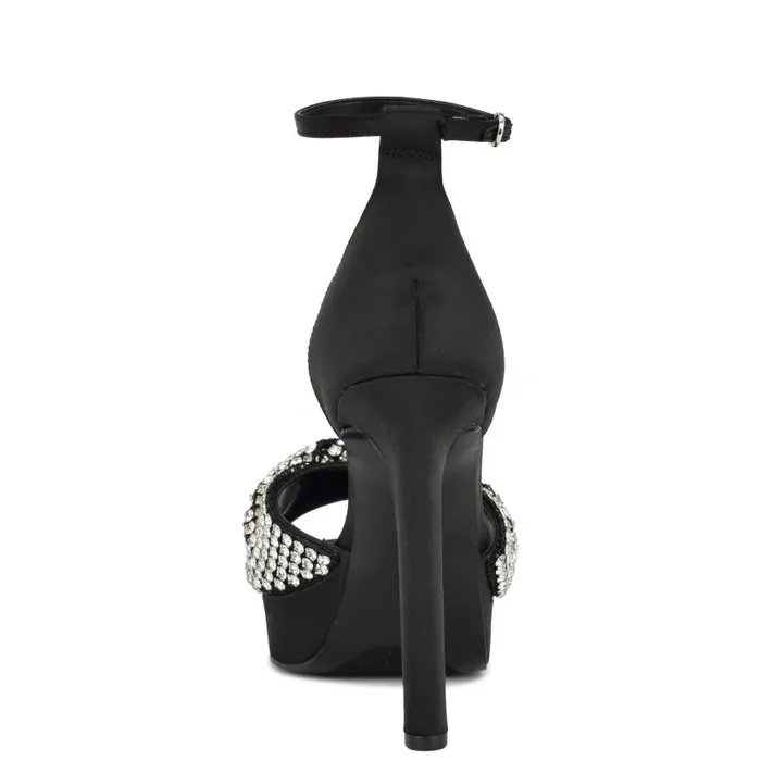 Wary Dress Sandals Black Women Nine West Sandals