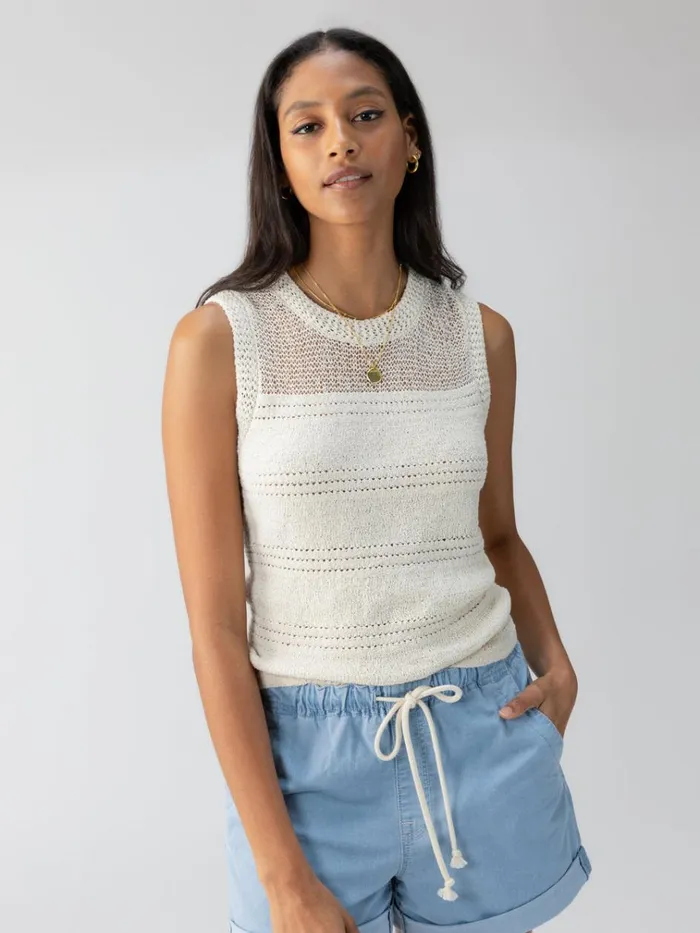 Waves Of Summer Sweater Shell Tank Birch Women Sanctuary Clothing Sweaters and Cardis Waves Of Summer Sweater Shell Tank Birch Women Sanctuary Clothing Sweaters and Cardis