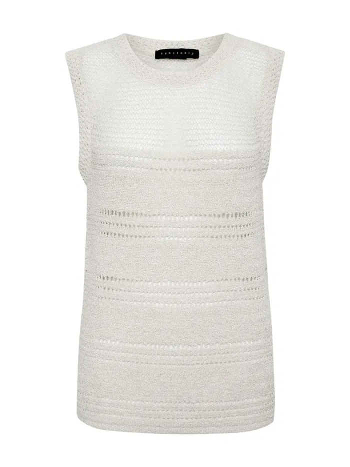 Waves Of Summer Sweater Shell Tank Birch Women Sanctuary Clothing Sweaters and Cardis Waves Of Summer Sweater Shell Tank Birch Women Sanctuary Clothing Sweaters and Cardis