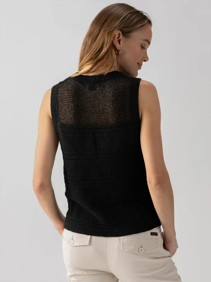 Waves Of Summer Sweater Shell Tank Black Women Sanctuary Clothing Sweaters and Cardis Waves Of Summer Sweater Shell Tank Black Women Sanctuary Clothing Sweaters and Cardis