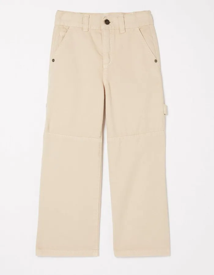 Waye Wide Leg Trousers Natural Girls FatFace Dungarees Jeans and Leggings