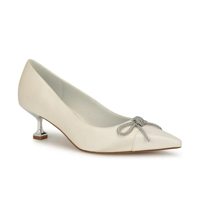 Wendon Bow Pumps Ivory Women Nine West Heels
