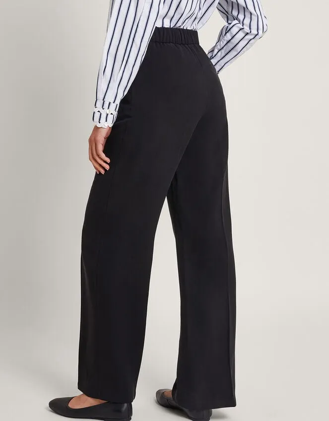 Wila Wide Leg Trousers Black Women Monsoon Trousers and Jeans