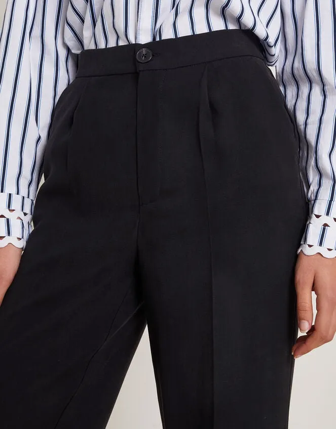 Wila Wide Leg Trousers Black Women Monsoon Trousers and Jeans