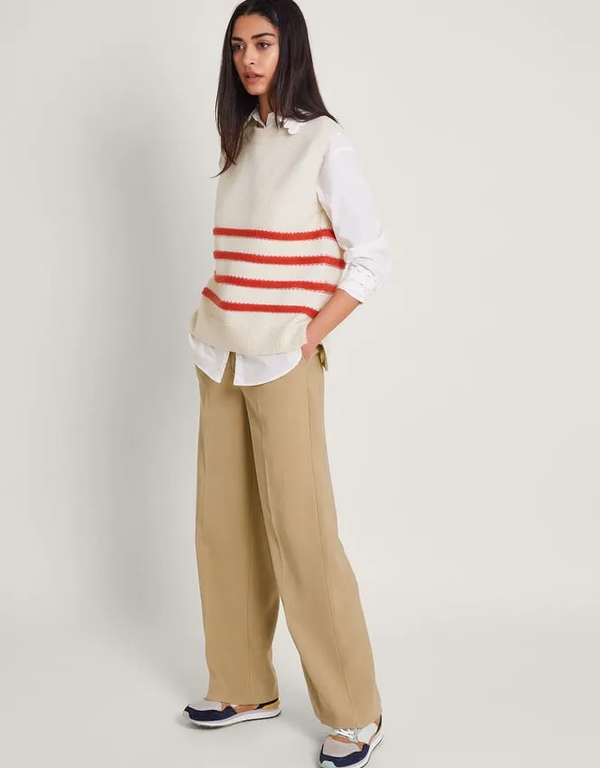 Wila Wide Leg Trousers Camel Women Monsoon Trousers and Jeans