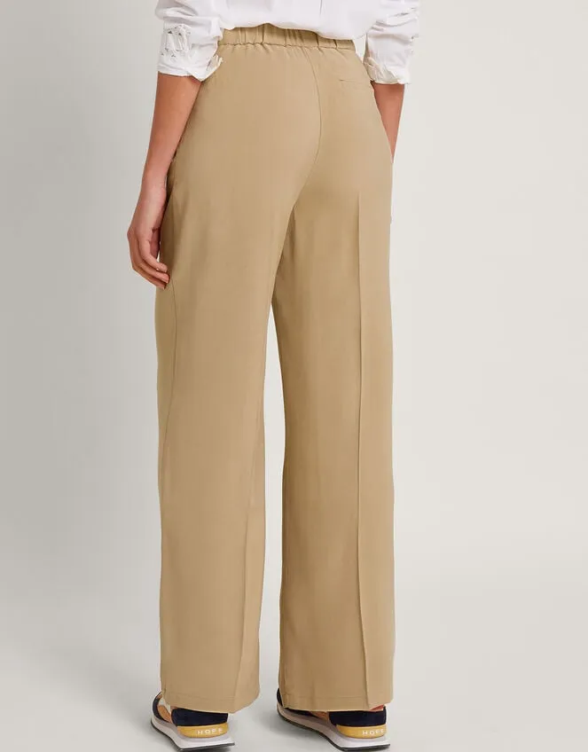 Wila Wide Leg Trousers Camel Women Monsoon Trousers and Jeans