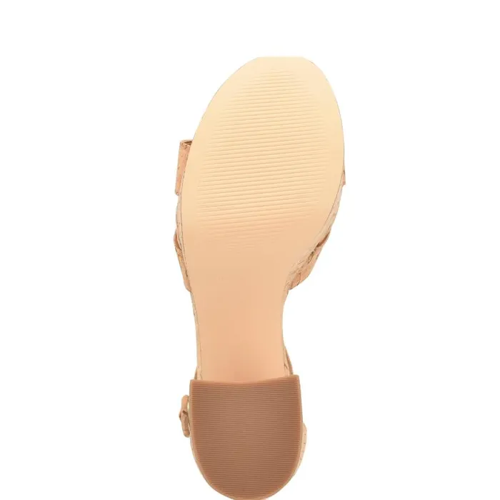 Willie Platform Sandals Natural Cork Women Nine West Heels