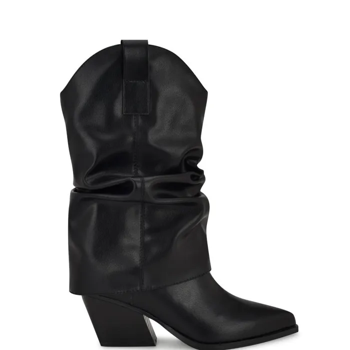 Wilton Western Boots Black Women Nine West Boots and Booties