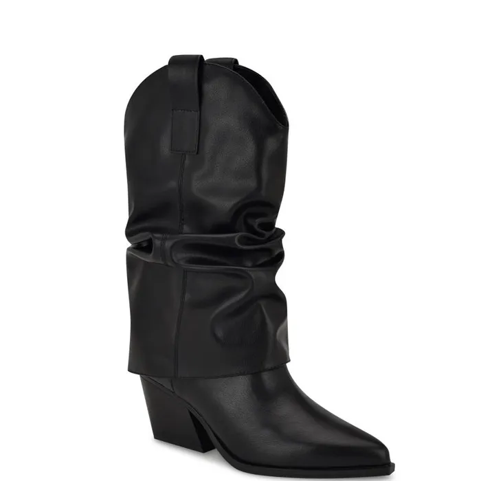 Wilton Western Boots Black Women Nine West Boots and Booties