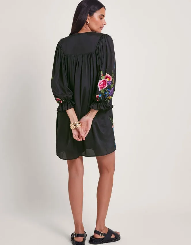 Winny Embroidered Tunic Dress Black Women Monsoon Dresses