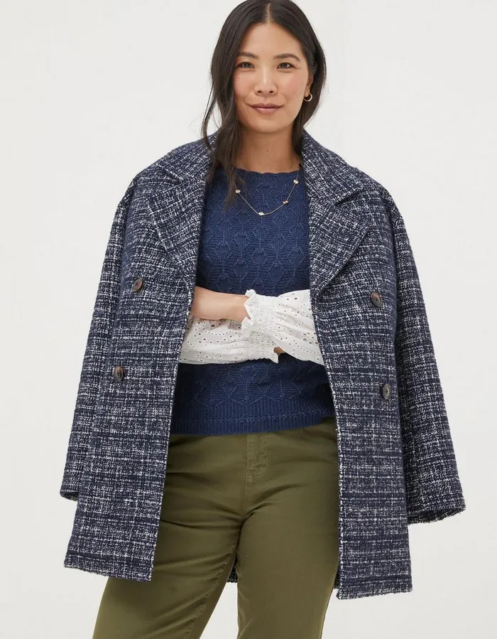 Winona 2 In 1 Tank Navy Women FatFace Knitwear