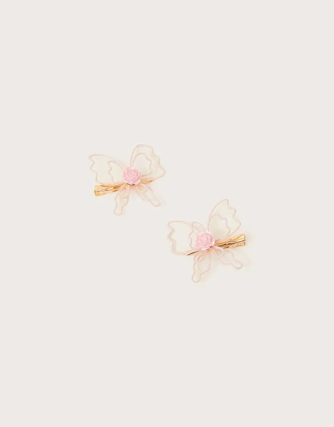 Wire Butterfly Hair Clips Set Of Two Children Monsoon Girls039 Hair Accessories