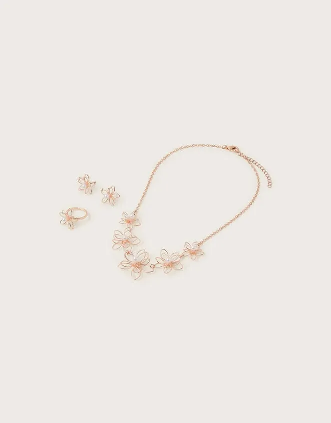 Wire Flower Jewellery Set Children Monsoon Girls039 Jewellery