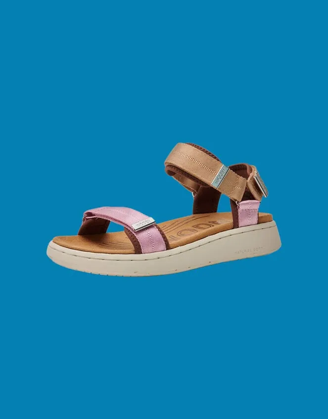 Woden Platform Sandals Pink Women Monsoon Sandals