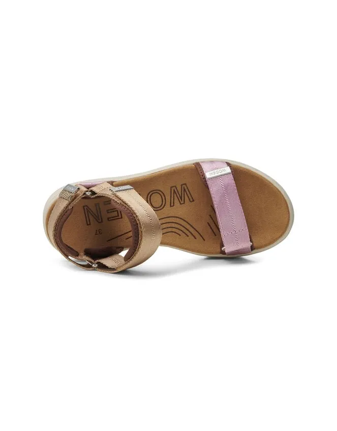 Woden Platform Sandals Pink Women Monsoon Sandals