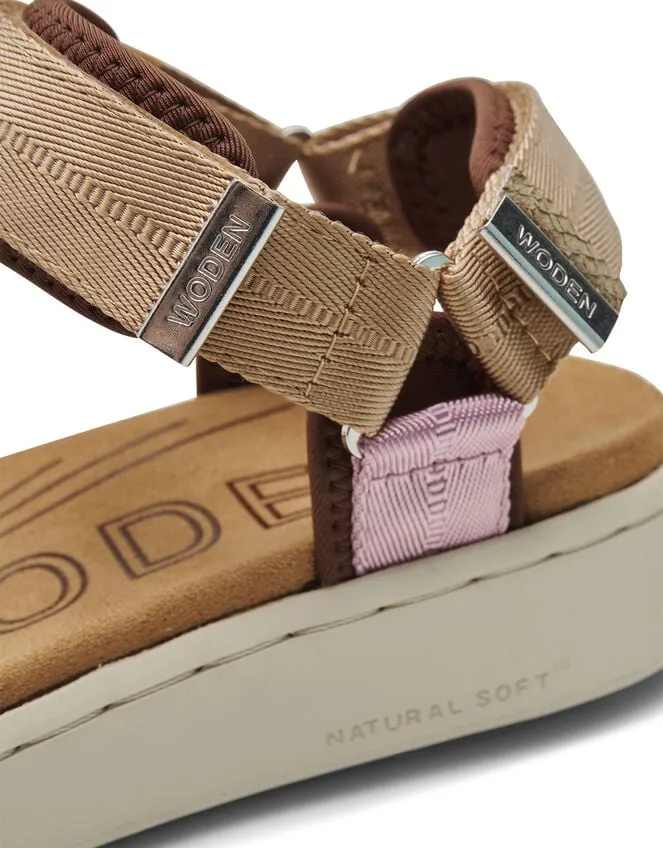 Woden Platform Sandals Pink Women Monsoon Sandals