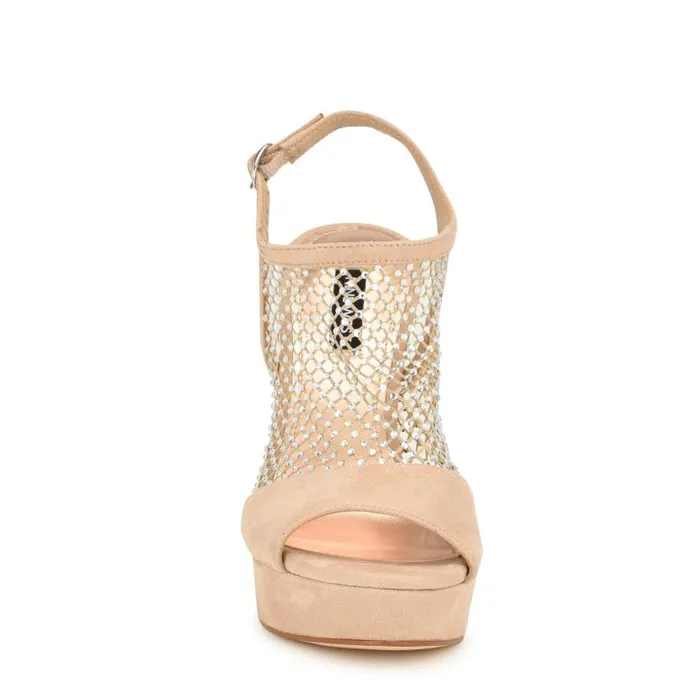 Wohmah Peep Toe Platform Pumps Barely Nude Women Nine West Sandals