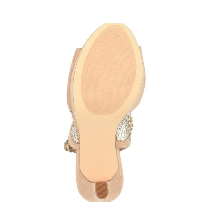 Wohmah Peep Toe Platform Pumps Barely Nude Women Nine West Sandals