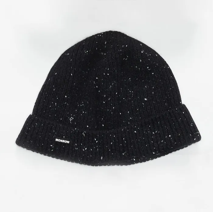 Women Accessories MONROW Cashmere Neps Black Beanie Gift Set Black