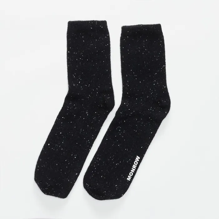 Women Accessories MONROW Cashmere Neps Black Beanie Gift Set Black