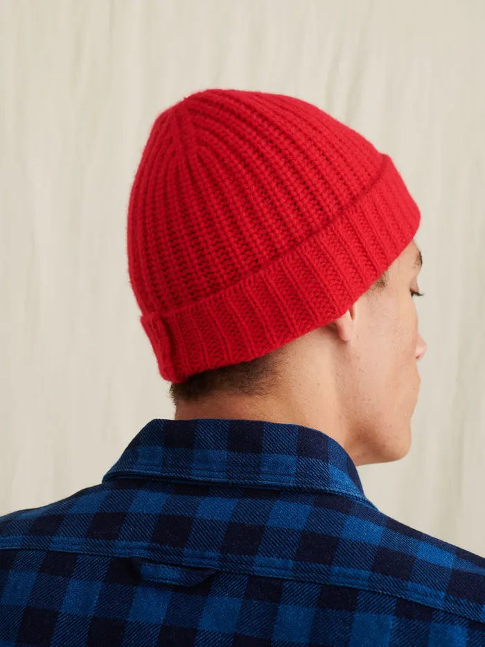 Women Alex Mill Accessories Cashmere Beanie Red