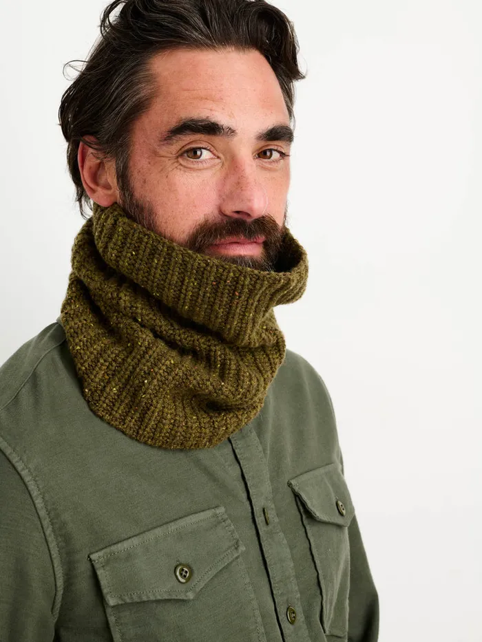 Women Alex Mill Accessories Cashmere Donegal Neckwarmer Moss Donegal